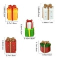 thumbnail image 2 of Mini Christmas Gift Box Set - Festive Resin Decorative Storage Boxes with Bows for DIY Crafts, Holiday Decor, Garden, and Special Gift Displays, 2 of 5