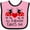 Pink and Black, variant on Inktastic My Godmother Loves Me Boys or Girls Baby Bib