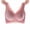 Pink, variant on RYDCOT Seamless Sports Bra with Floral Lace Trim - Women's Seamless Sports Bra Comfortable Breathable Base Underwear Wireless High-Support Yoga Sports Bra