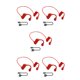 thumbnail image 2 of Auricular compatible con Bluetooth Injueey Banda para el cuello Portátil Rojo, 2 of 6
