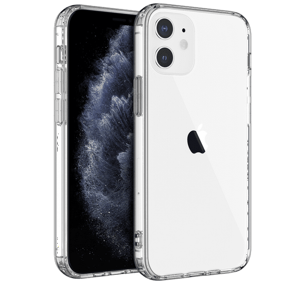 Shamo's Clear Cover for iPhone 12 | 12 Pro Case, Clear Cases Shockproof with TPU Silicone Bumpers Anti-Scratch Cover, Transparent HD Clear [ Anti Yellowing ]