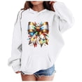 thumbnail image 2 of Mercatoo Children's Christmas Bow Light Hoodies Sweatshirt Toddler Kids Cute New Years Hood Active Wear Xmas Tracksuit, 2 of 4