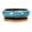 Blue-NOHOLE1, variant on Ceramic Succulents Planter Container Round Shallow Bowl Hole for Desktop Cactuses and Small Plant Decorative Container