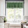 thumbnail image 2 of Green Retro Greek Key Kitchen Valances for Windows 54x18 Inch Kitchen Curtains Valances Rod Pocket Geometric Greece Ancient Rustic Bathroom Window Valances for Window Treatment Decor, 2 of 6