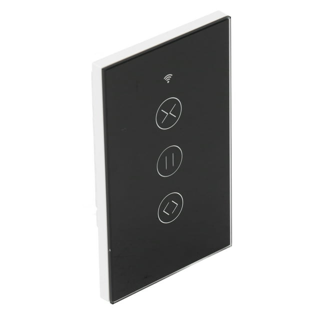 Smart WiFi Curtain Switch With Timing Panel, Remote Control And Touch, Compatible WithAssistant, Easy Installation, For Home And Office