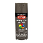 Krylon COLORmaxx Paint + Primer Spray Paint, Matte, Coffee Bean, 12 oz.