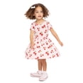 thumbnail image 2 of Minnie Mouse Toddler Girl Allover Print Dress with Short Sleeves, Sizes 12M-5T, 2 of 8
