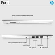 HP 14 Student Laptop, Intel Celeron N4500 processor, 16GB RAM, 64GB eMMC, Intel UHD Graphics, Wi-Fi 6, Bluetooth , 720p Webcam, Windows 11 Home in S Mode, Snowflake White