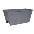 thumbnail image 1 of Mainstays 22-Inch Over-Rail Window Box Planter - Matte Grey, Plastic, Weather-Resistant, for Balcony/Railing (1-Pack), 1 of 1