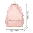 thumbnail image 2 of Student Backpack Fashionable New Pattern Fresh Flower Pattern Practical Large Capacity Backpack Leather Backpack Backpack for Dog Backpack for School Girls Skate Backpack Preppy Backpack School, 2 of 2