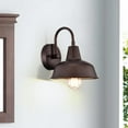 thumbnail image 6 of CHLOE Ironclad Industrial 1 Light Oil Rubbed Bronze Indoor Wall Sconce 9" Wide, 6 of 12