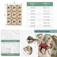 thumbnail image 6 of Camels Palm Trees Balloon Curtains 63 Inch Length for Living Room/Bedroom, Desert Date Coconut Trees Leaves Cords Beige Rod Pocket Privacy Door Curtains Decorative Tie Up Shade for Window 52"x63", 6 of 8