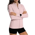 thumbnail image 4 of Sun Protection Clothing Women UPF 50+ Sun Shirt with Stand Collar Front Zipper Lightweight Jacket for Walking Workouts and Daily Wear, 4 of 7