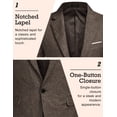 thumbnail image 3 of COOFANDY Men's Blazer Casual Sport Coats Slim Fit One Button Suit Jacket Lightweight Sports Jacket, 3 of 6