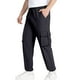thumbnail image 1 of Pantalones largos de primavera y verano, de seda de hielo, elásticos de cuatro lados, con múltiples bolsillos, transpirables, de secado rápido, casuales, de color liso, para hombre., 1 of 6