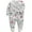 Gray Flowers, variant on Newborn Baby Footed Pajamas 100% Cotton Infant Baby Snap Sleepers for Sleep and Play Footies 0-12 Months - 1PC Polka Dots