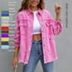thumbnail image 5 of Chaqueta estilo abrigo de mezclilla de manga larga con agujeros largos de color sólido para mujer Material de mezclilla versátil Diseño de manga larga, 5 of 6