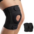 thumbnail image 1 of AVIDDA Knee Support with Open-Patella Design for Joint Pain, Sports, Injury Rehabilitation, Adjustable Knee Brace for Men Woman with 3 Straps, Size XL-M, Gray, 1 Pack, 1 of 5