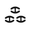 thumbnail image 1 of INSPIRE CHIC Bra Shoulder Strap Clips Buckles Bra Strap Anti-Slip Buckles Straps for Women Black-H Shape, 1 of 6