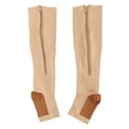 thumbnail image 2 of Medias de compresión sin dedos, 2 piezas, calcetines de compresión con cremallera, calcetines con cremallera, calcetines de compresión con cremallera, eficiencia óptima, 2 of 14