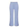 thumbnail image 4 of kaondbfi Stripes Bell Bottom for Women High Waist Flare Pants Flare Leggings for Yoga Summer Casual Pants for Women, 4 of 9