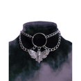thumbnail image 2 of Punk Hip Hop Cross Insect Moth Multi layered Jewelry Chain, 2 of 2
