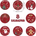 thumbnail image 1 of Taian 500pcs 1.5 "Redondo Pegatinas de adorno Rollo de etiquetas para suministros de fiesta de Navidad, tarjetas, sellos de sobres, galletas, etiquetas de cajas y envoltura de regalos Dec ZefeiWu 8390613070425, 1 of 1