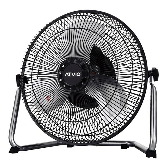 Ventilador de Piso Atvio Home De Piso 12 Pulgadas Aspas y Parrilla de Metal 37.8cm de Alto