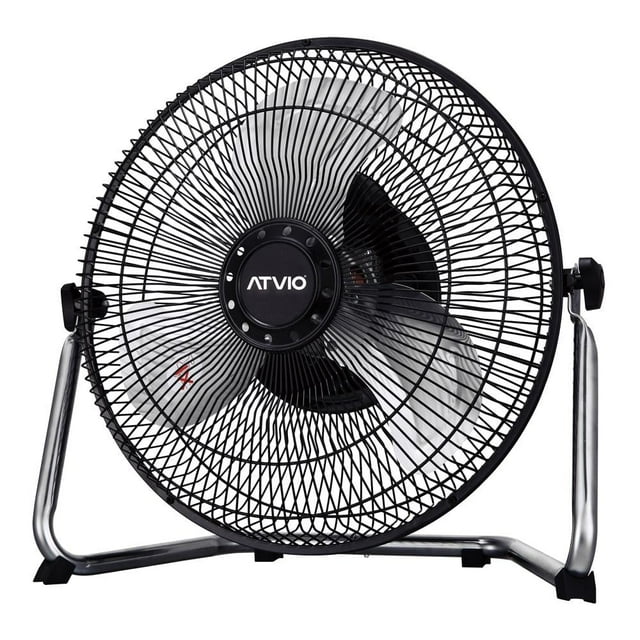 Ventilador de Piso Atvio Home De Piso 12 Pulgadas Aspas y Parrilla de Metal 37.8cm de Alto