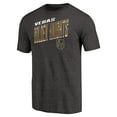 thumbnail image 2 of Men's Black Vegas Golden Knights Slant Strike Tri-Blend T-Shirt, 2 of 3