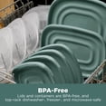 thumbnail image 5 of Rubbermaid TakeAlongs Clear Food Storage Container with Lid, 4 Cup, Green, Pack of 3, 5 of 8