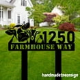 thumbnail image 3 of Handmadetneonsign Farm Animals Metal With Stake, Farmhouse Outdoor Garden Plaque, Yard Metal Stake 71529, 3 of 4