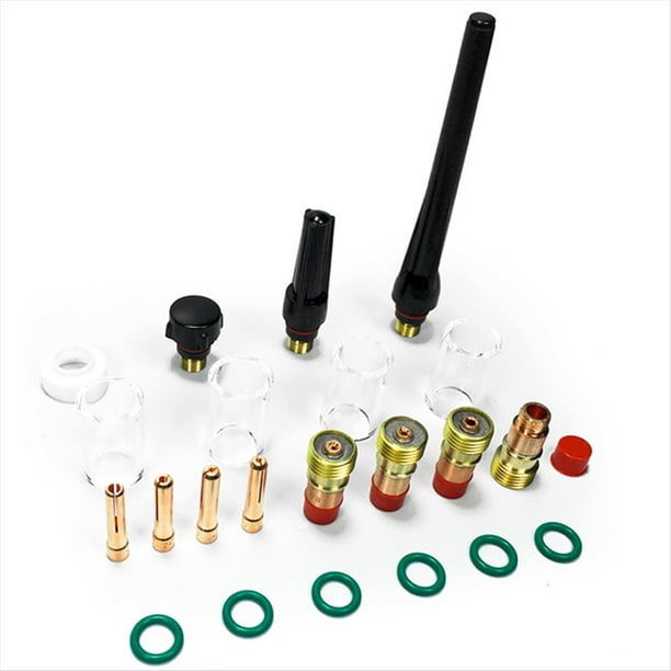 Juego de 22 Piezas para Antorcha de Soldadura TIG con , Abrazaderas de Electrodo de Vidrio Resistentes Al , Accesorios -17/18/26
