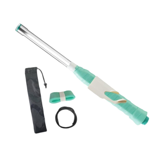 Herramienta de entrenamiento de potencia para raqueta de bádminton antideslizante para principiantes del fitness. verde