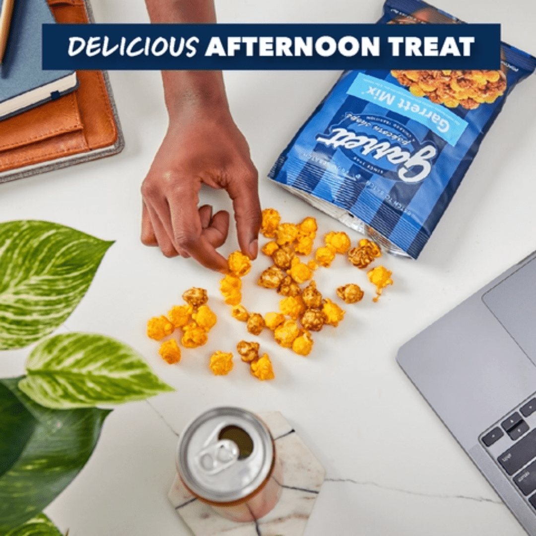 Snacks Caramel Corn and Cheese Popcorn GarretMix, 2 Pack (20 oz Bags) - A Gourmet Sweet and Salty Chicago Style Snack for Gifting & Parties
