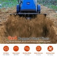 thumbnail image 3 of ANLIBATT 18 Inch Electric Tiller Cultivator Corded 15 Amp 6 Steel Tines, Garden Rototiller for Soil Digging with Adjustable Wheels for Lawn Soil, 3 of 6