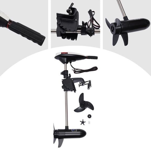 Electric Outboard Motor Trolling Motor Engine 45 LBS Trolling Fishing Boat Motor For Kayaks, Canoes, Dinghies