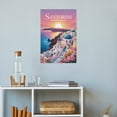 thumbnail image 4 of Inspirational Décor Santorini Motivational Poster Rise with The Light Wall Art for Office Classroom Library Study Meditation Print Poster, 4 of 8