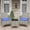 Gray +Blue, variant on EastVita 3 Piece Patio Set PE Rattan Patio Conversation Set with 2 Chairs and 1 Coffee Table Outdoor Patio Furniture Set for Patio Front Porch Balcony Bistro - Grey