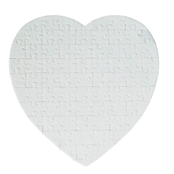 Blank Puzzle Blank Jigsaw Puzzle White Rectangle Decorating Puzzle for Decorate