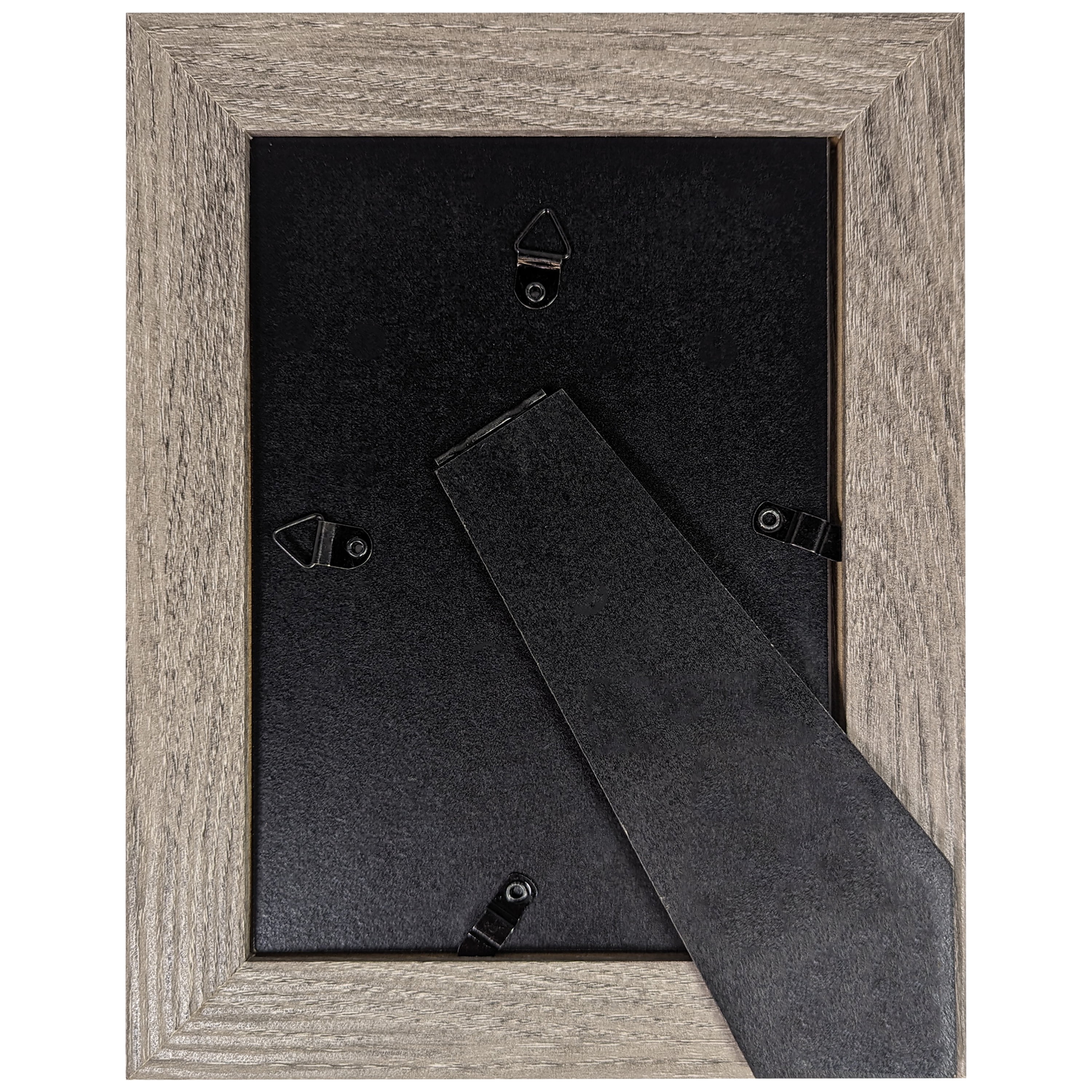 (2 pack) Mainstays 5x7 Wide Beveled Tabletop Picture Frame, Rustic Gray