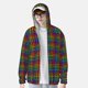 thumbnail image 2 of Fotbe Rainbow Houndstooth Chaqueta con Protección Solar UPF 50+ para Hombre y Mujer, Camisa con Capucha y Bolsillos-X-Large, 2 of 7