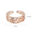thumbnail image 4 of MasteelfCA 1 Set/6PCS Delicate Ring Decor Rhinestone Inlaid Hollow-out Ring Toe Ring, 4 of 8