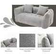 thumbnail image 4 of Tabaray Bean Bag Home Sofa Set, Bean Bag Couch, Loveseat Bean Bag Sofa Modern Lazy Sofa Chair with Armrests for Living Room, Bedroom, Apartment Grey, 4 of 14