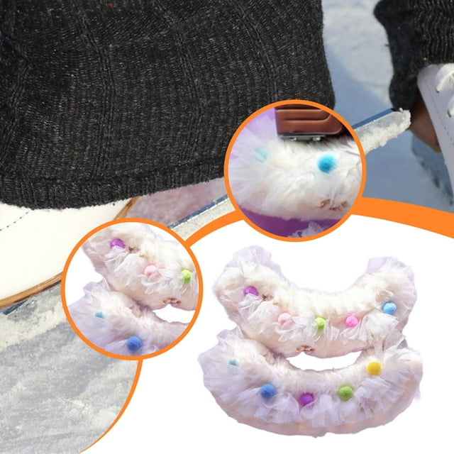 Skate Covers para Patines de Hielo con Protector de Cuchillas y Material de Felpa Suave Diseño Portátil y Absorbente de Agua Adecuado para Adultos en Actividades Deportivas y Regalos