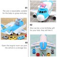 thumbnail image 3 of 1 juego de juguetes de transporte de aviones, aviones de carga, coches de juguete, juguetes para niños, 3 of 5