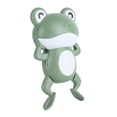 thumbnail image 2 of Juguetes de baño para bebés con mecanismo de relojería, lindas ranas flotantes, juguetes de bañera de cuerda para niños (verde), 2 of 14
