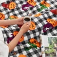thumbnail image 5 of Halloween Blanket, Black Buffalo Plaid Fall Pumpkin Throw Blanket for Couch Sofa Bed Office Camping, Soft Warm Fuzzy Cozy Checkered Blanket, Halloween Decor 50"X60", 5 of 6