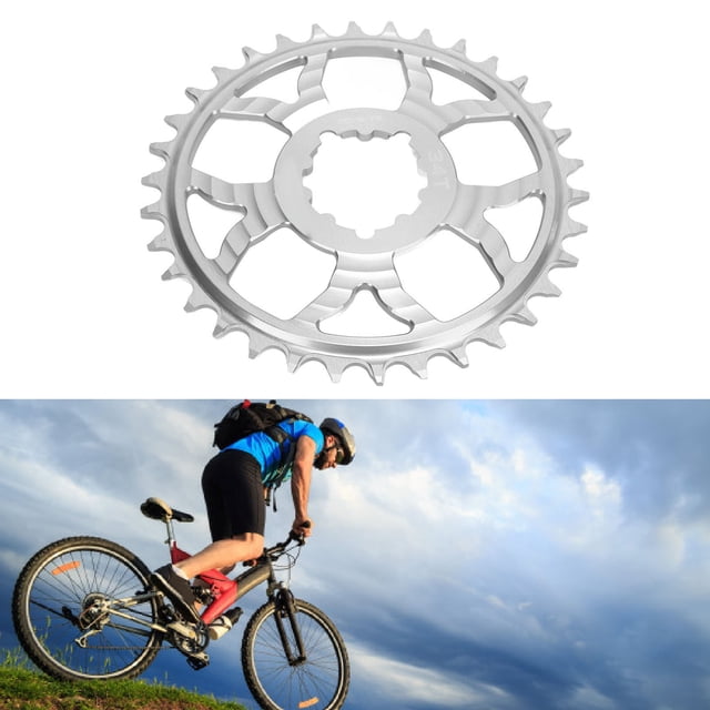 Aluminum Alloy Bike Chainring, Positive Negative Tooth Design, High Rigidity, GXP Standard, 7075 Aluminum Alloy, Hollow Structure, for Road, Trail
