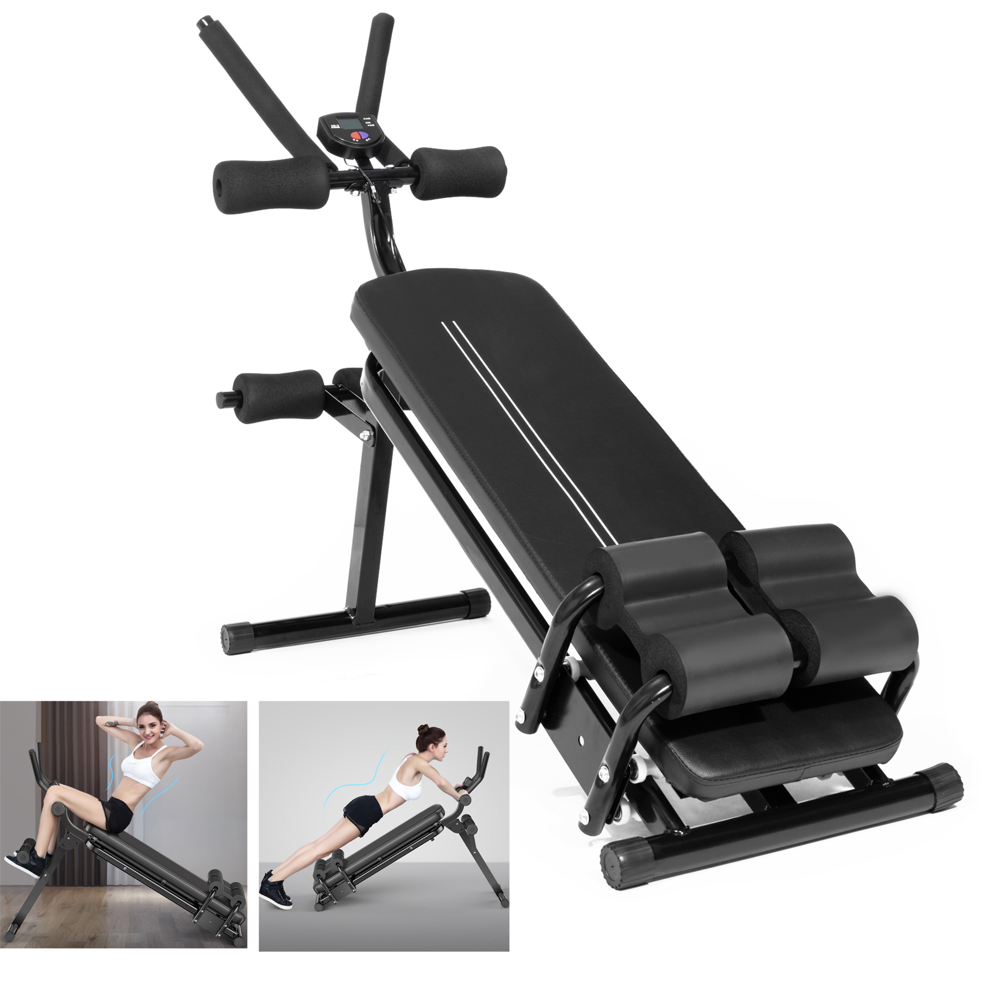 YouLoveIt Abdominal Trainer for Weight Bench, Ab Crunch Sit up and Tummy Exercise Equipment for Abdominal Stomach Workout and Gym Fitness Machine - image 1 of 8